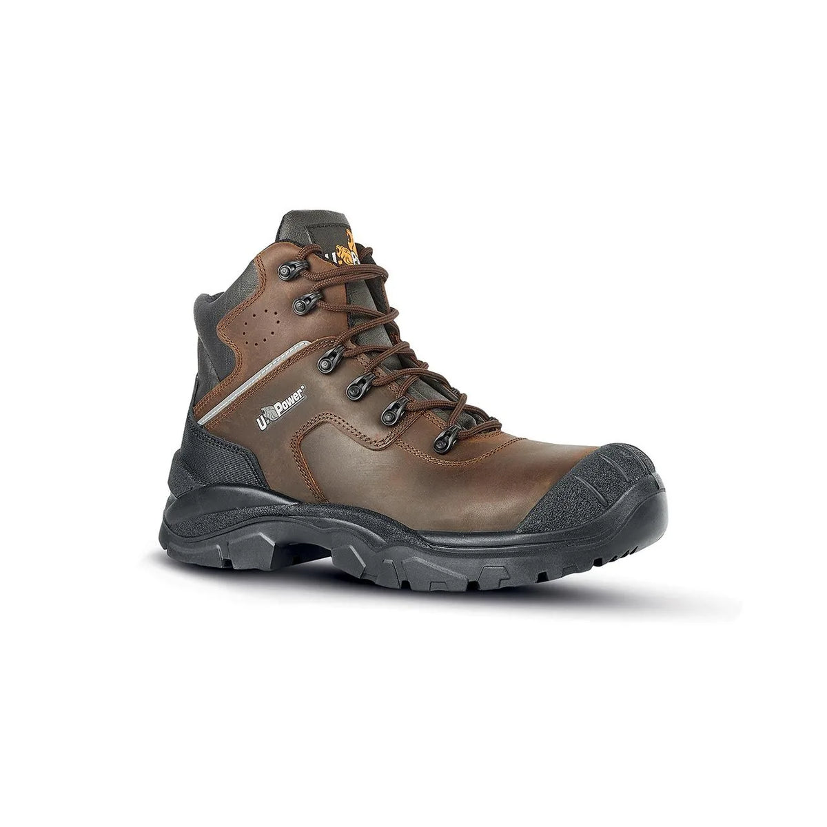 Scarpe antinfortunistiche alte U-Power GREENLAND UK s S3S FO SR Brown/Black