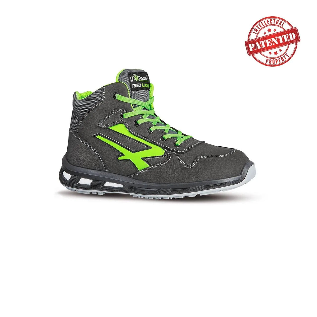 Scarpe antinfortunistiche alte U-Power HUMMER s ESD S3S CI FO SR Grey/Green