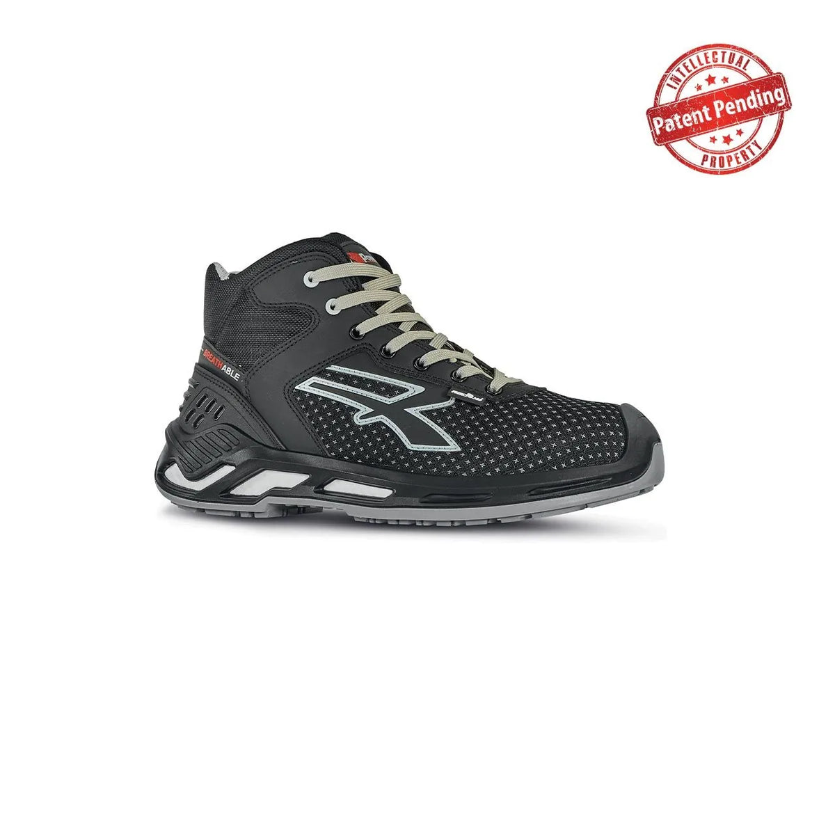 Scarpe antinfortunistiche alte U-Power JACOB s ESD S3S CI FO SR Black/Grey