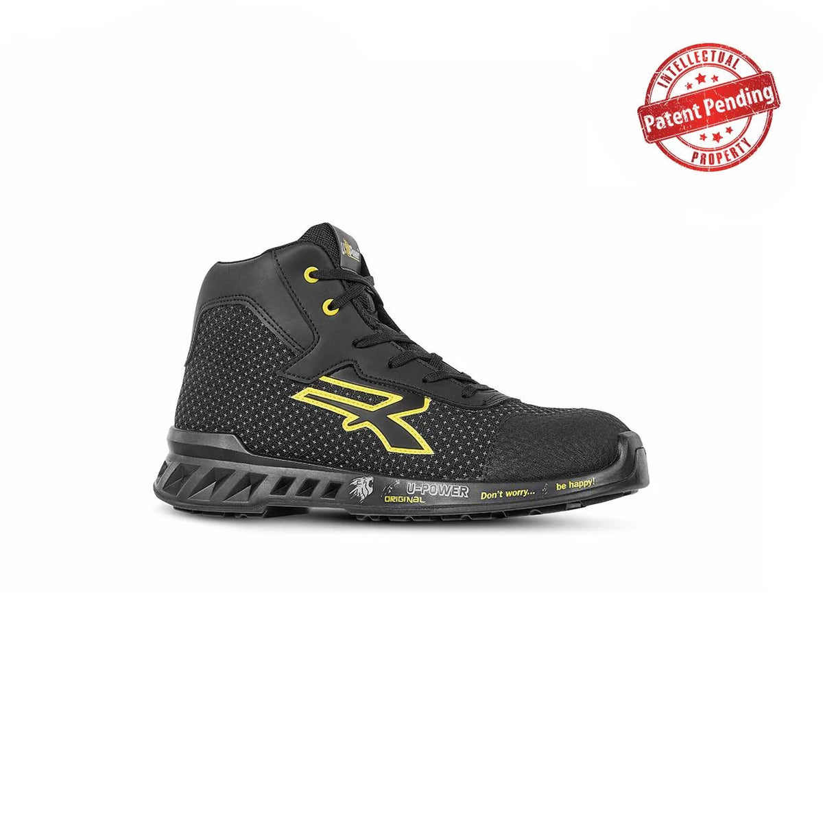 Scarpe antinfortunistiche alte U-Power JOE s ESD S3S CI FO SR Black/Yellow