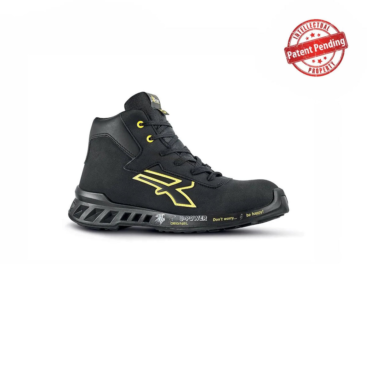 Scarpe antinfortunistiche alte U-Power NELSON s ESD S3S CI FO SR Black/Yellow
