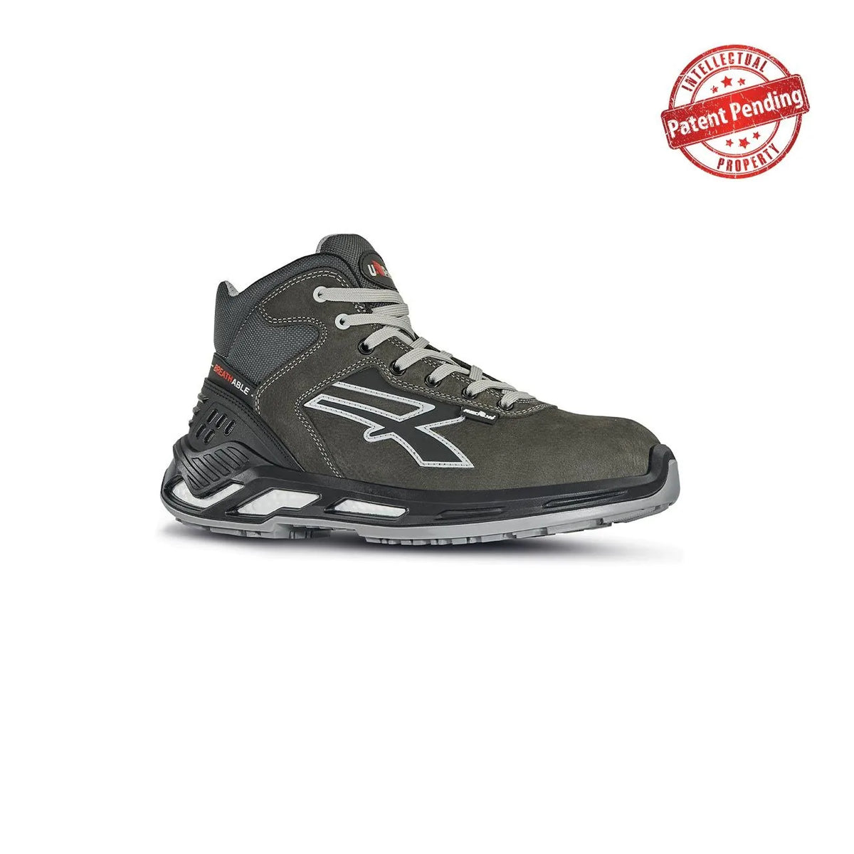 Scarpe antinfortunistiche alte U-Power STRIKE s ESD S3S CI FO SR Grey