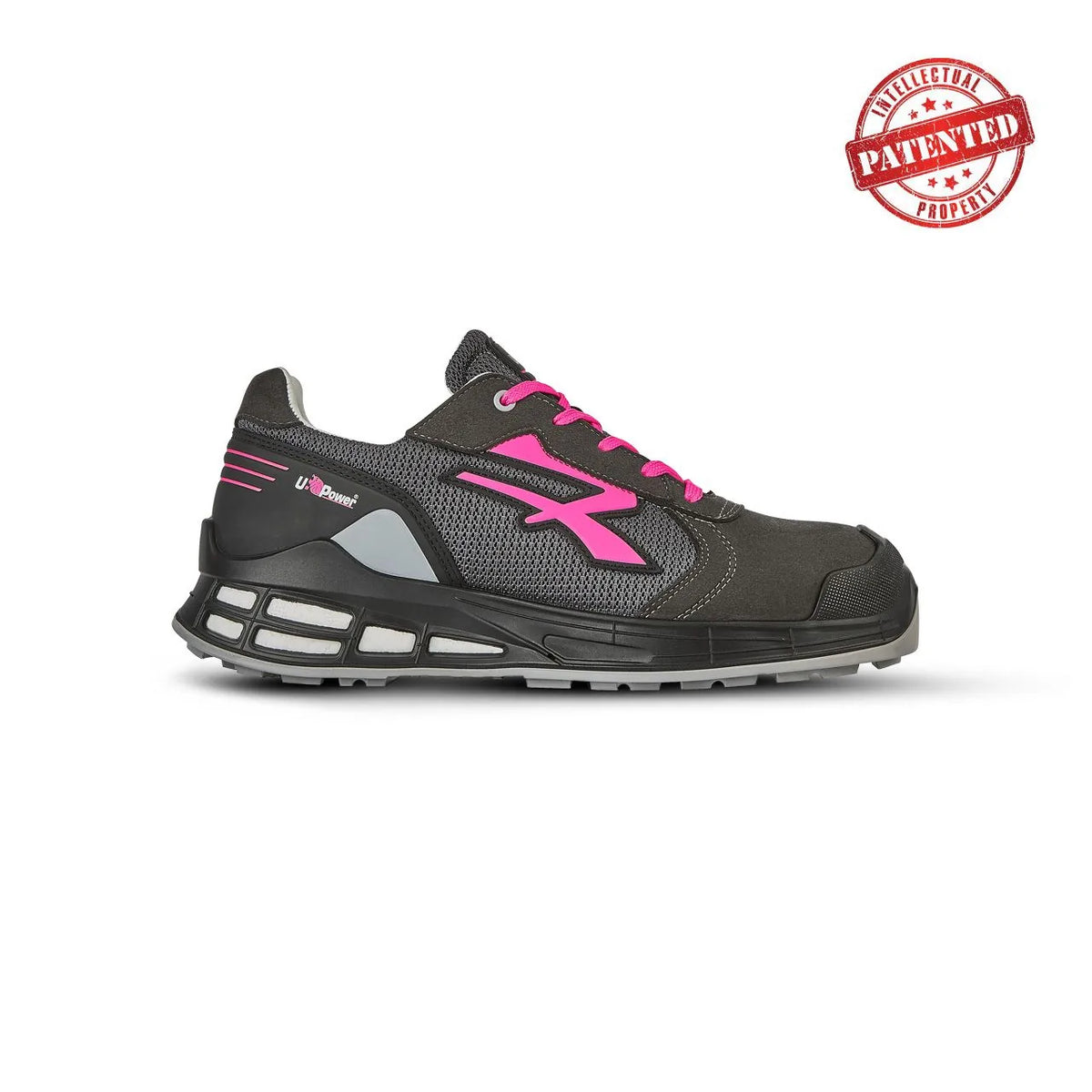 Scarpe antinfortunistiche basse da donna U-Power IVY s ESD S1PS FO SR Black/Pink Fluo