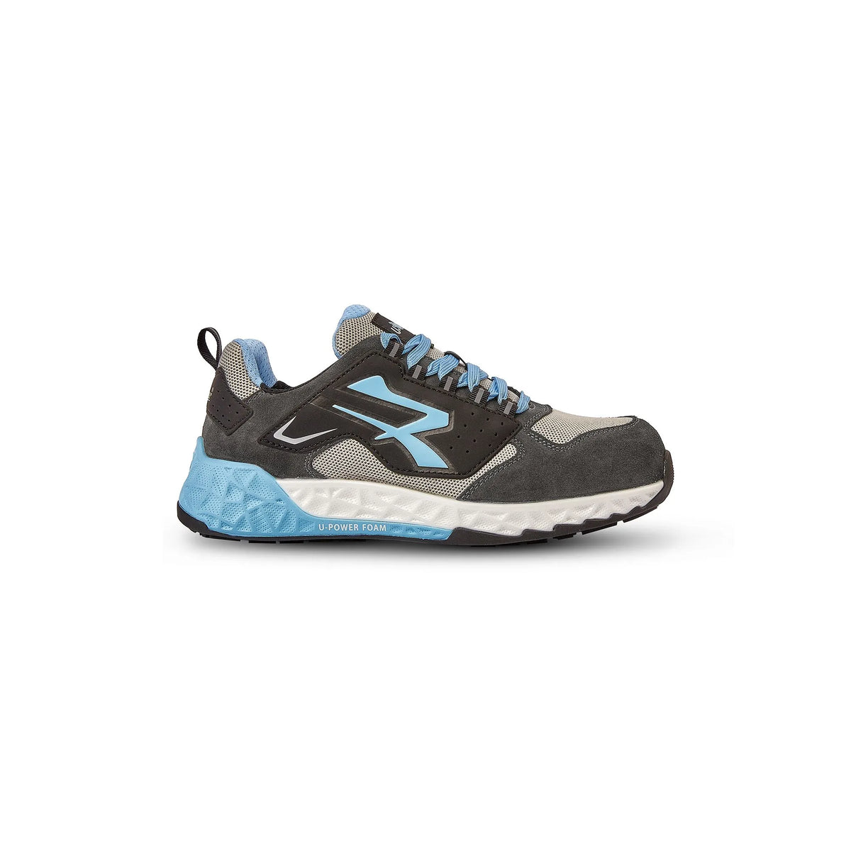 Scarpe antinfortunistiche basse U-Power ARYA ESD S1PS HI HRO FO SR Grey/Baby Blue