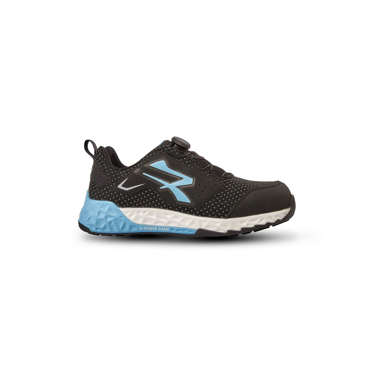 Scarpe antinfortunistiche basse U-Power BOLTON ESD S3S CI HI HRO FO SR Black/Baby Blue
