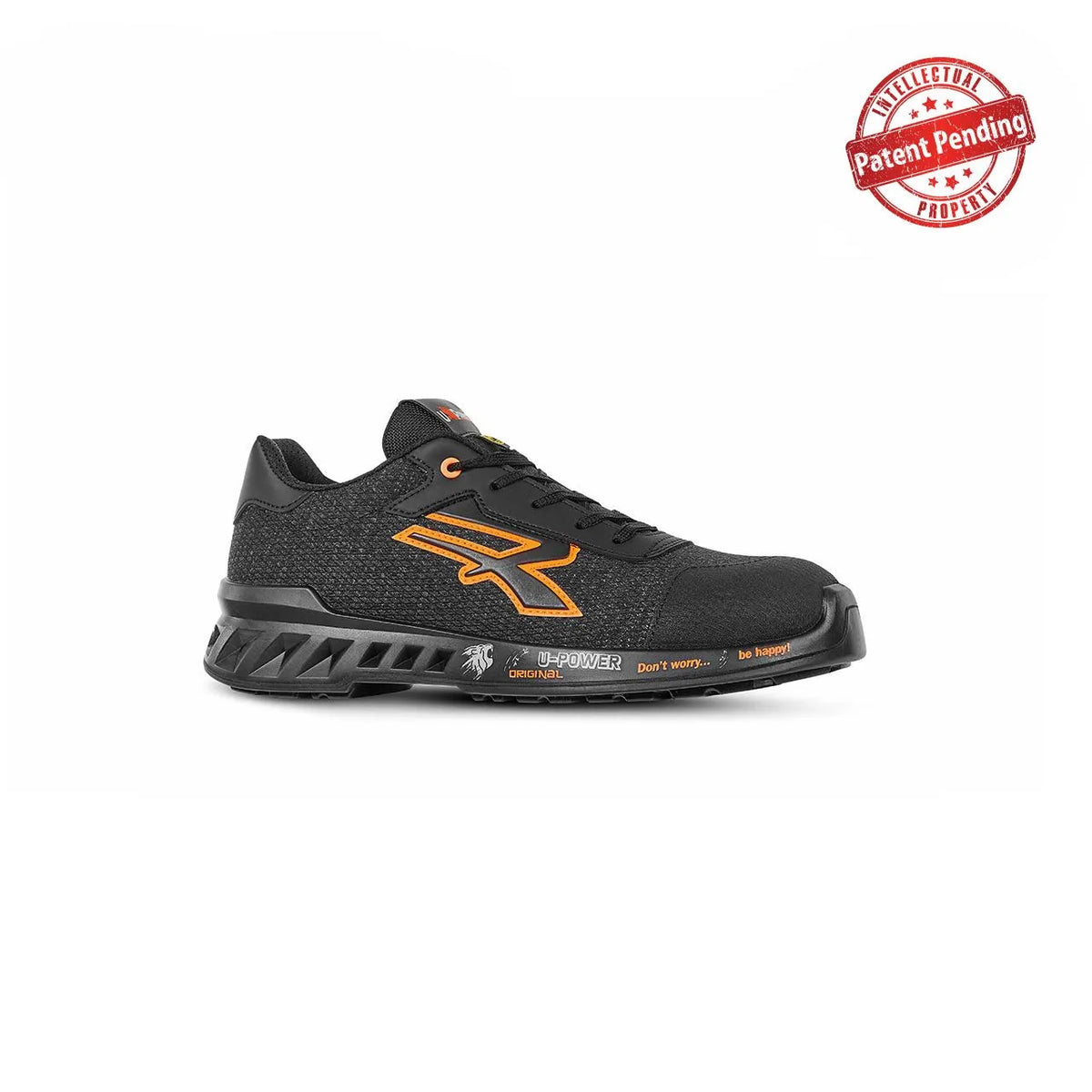 Scarpe antinfortunistiche basse U-Power BRUCE s ESD S1PS FO SR Black/Orange Fluo