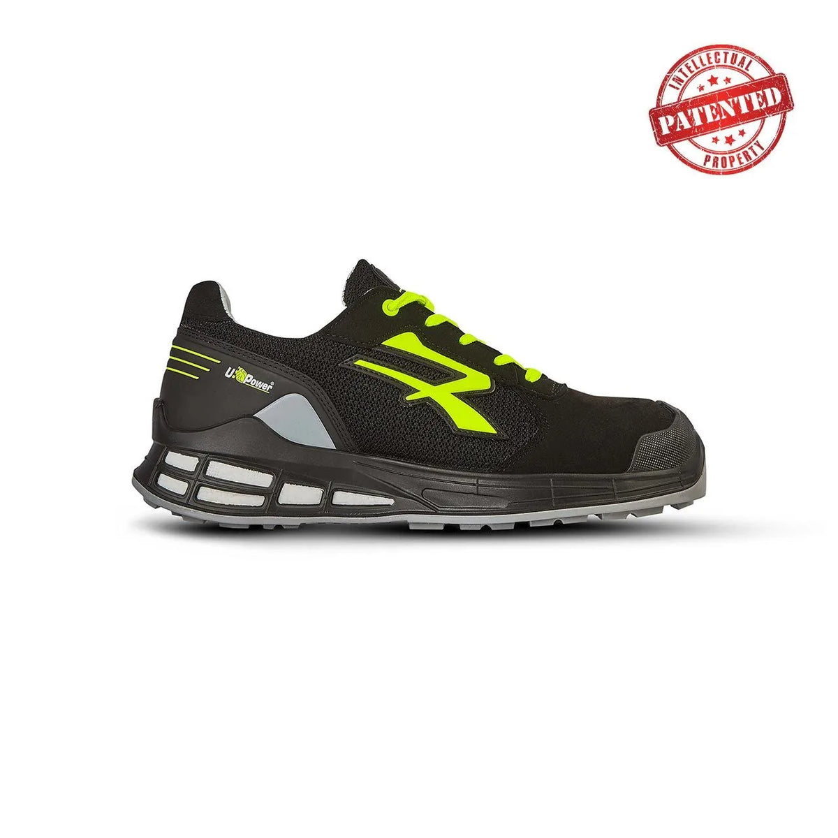 Scarpe antinfortunistiche basse U-Power ELVIS s ESD S1PS FO SR Black/Yellow