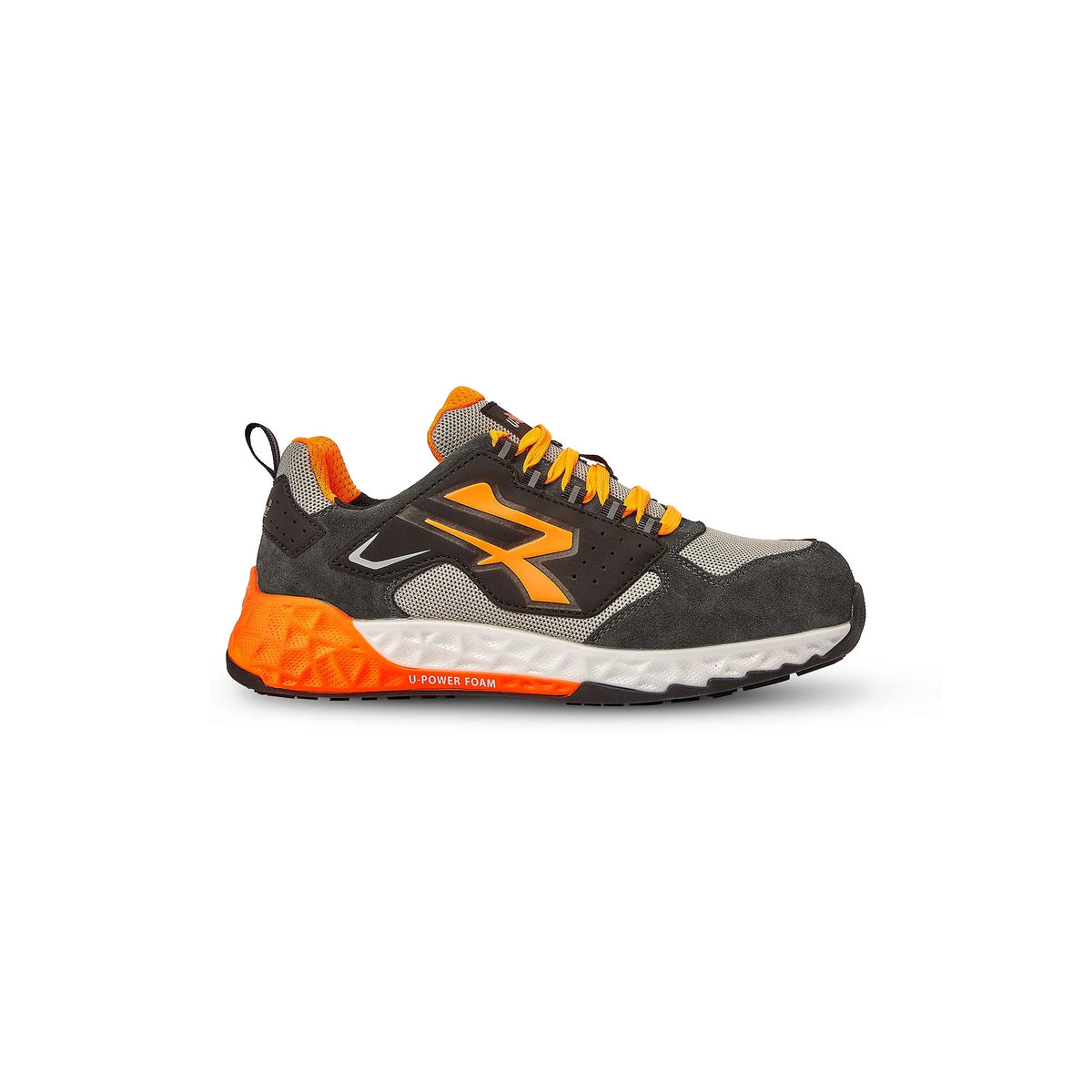 Scarpe antinfortunistiche basse U-Power JAIME ESD S1PS HI HRO FO SR Grey/Orange