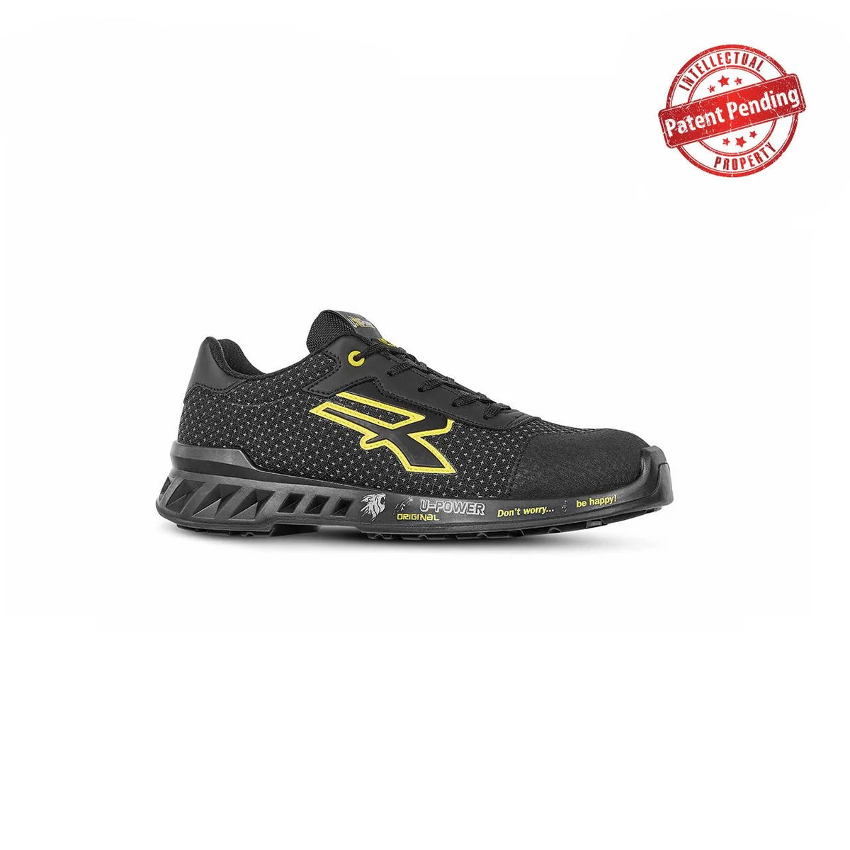 Scarpe antinfortunistiche basse U-Power MATT s ESD S3S CI FO SR Black/Yellow Fluo