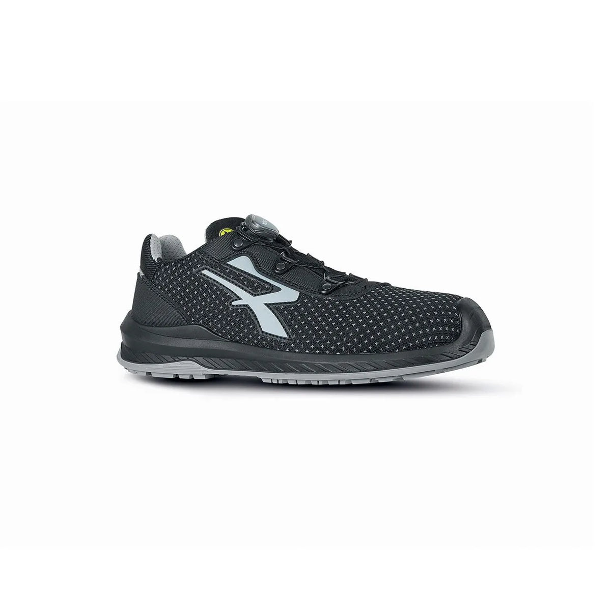 Scarpe antinfortunistiche basse U-Power MONACO UK s ESD S3S CI FO SR Black/Grey