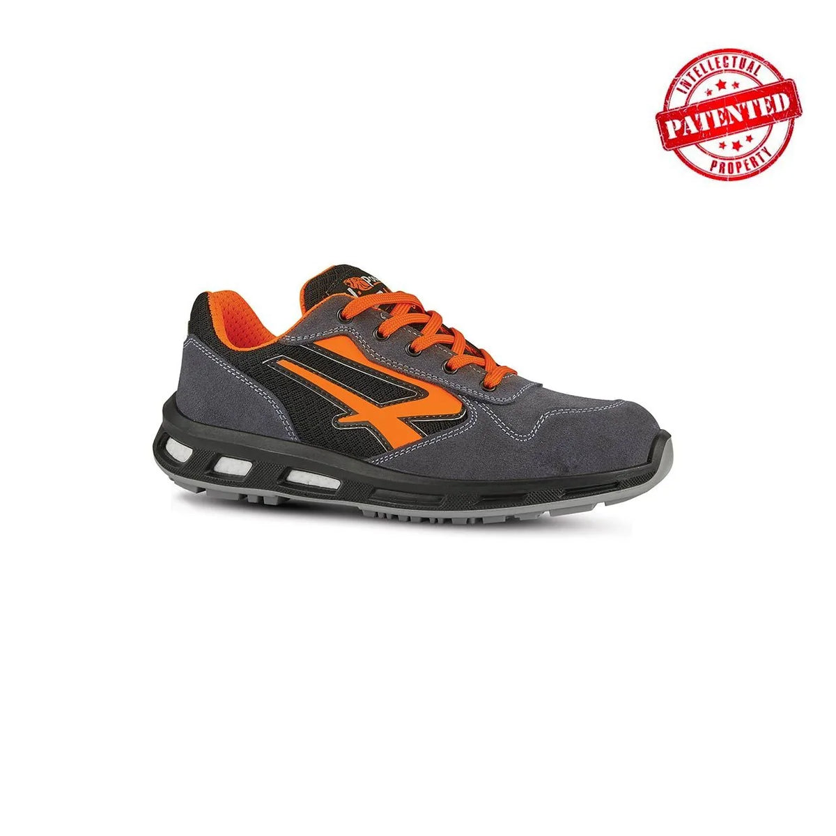 Scarpe antinfortunistiche basse U-Power ORANGE s ESD S1PS FO SR Grey/Orange Fluo