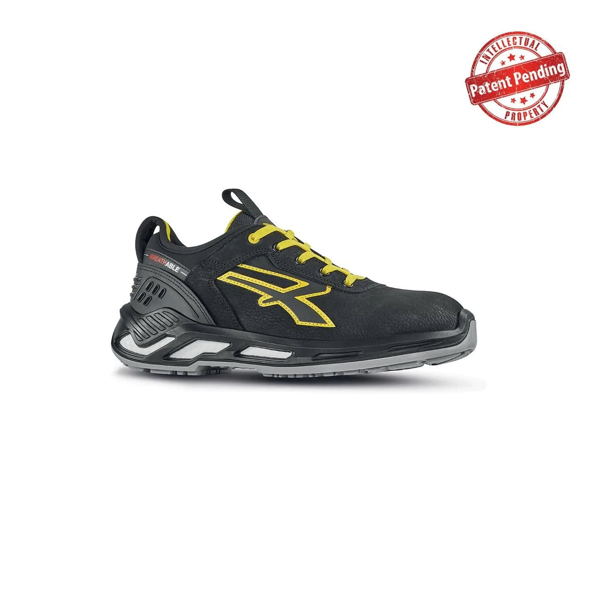 Scarpe antinfortunistiche basse U-Power RICK s ESD S3S CI FO SR Black/Yellow