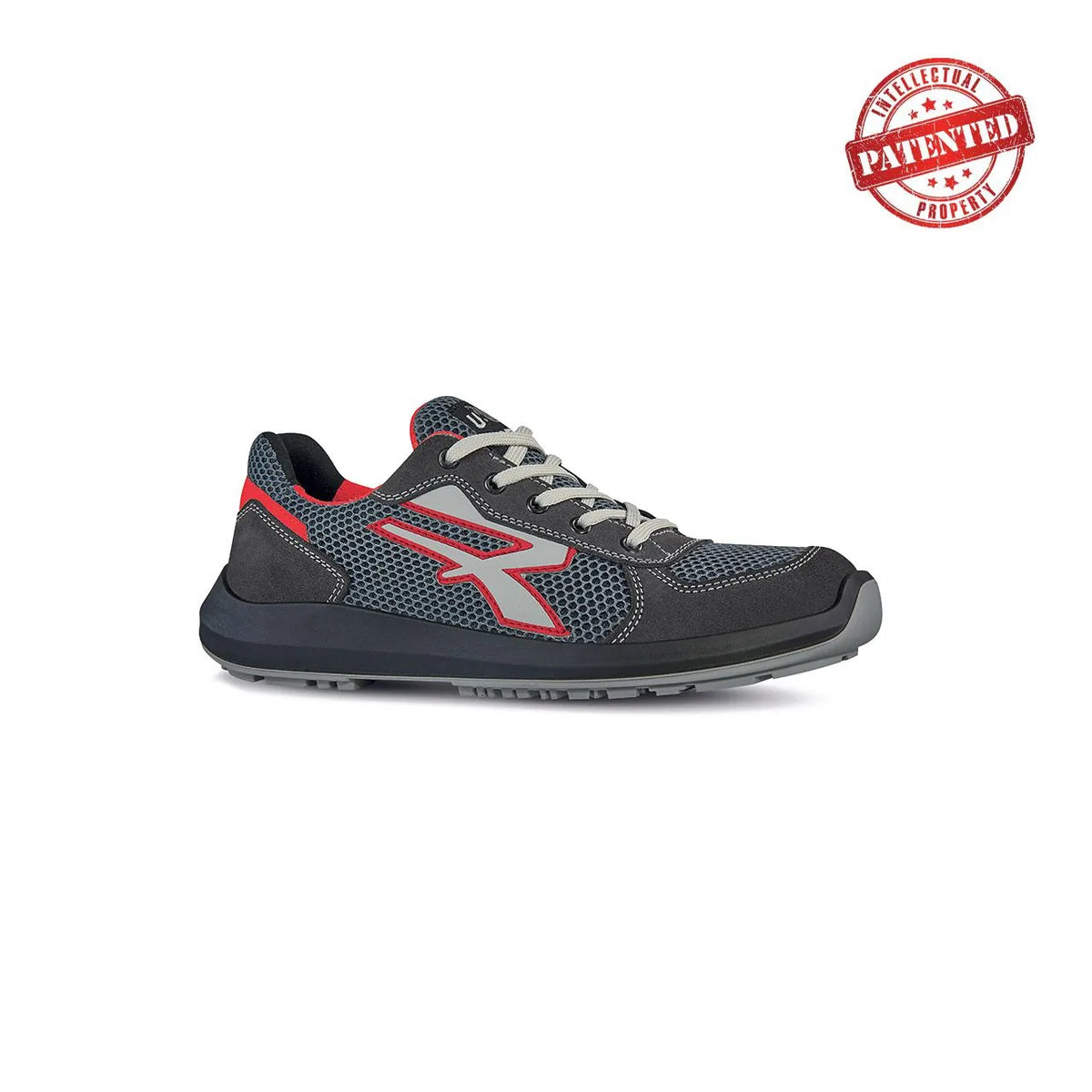 Scarpe antinfortunistiche basse U-Power SKAT s ESD S1PS FO SR Grey/Red