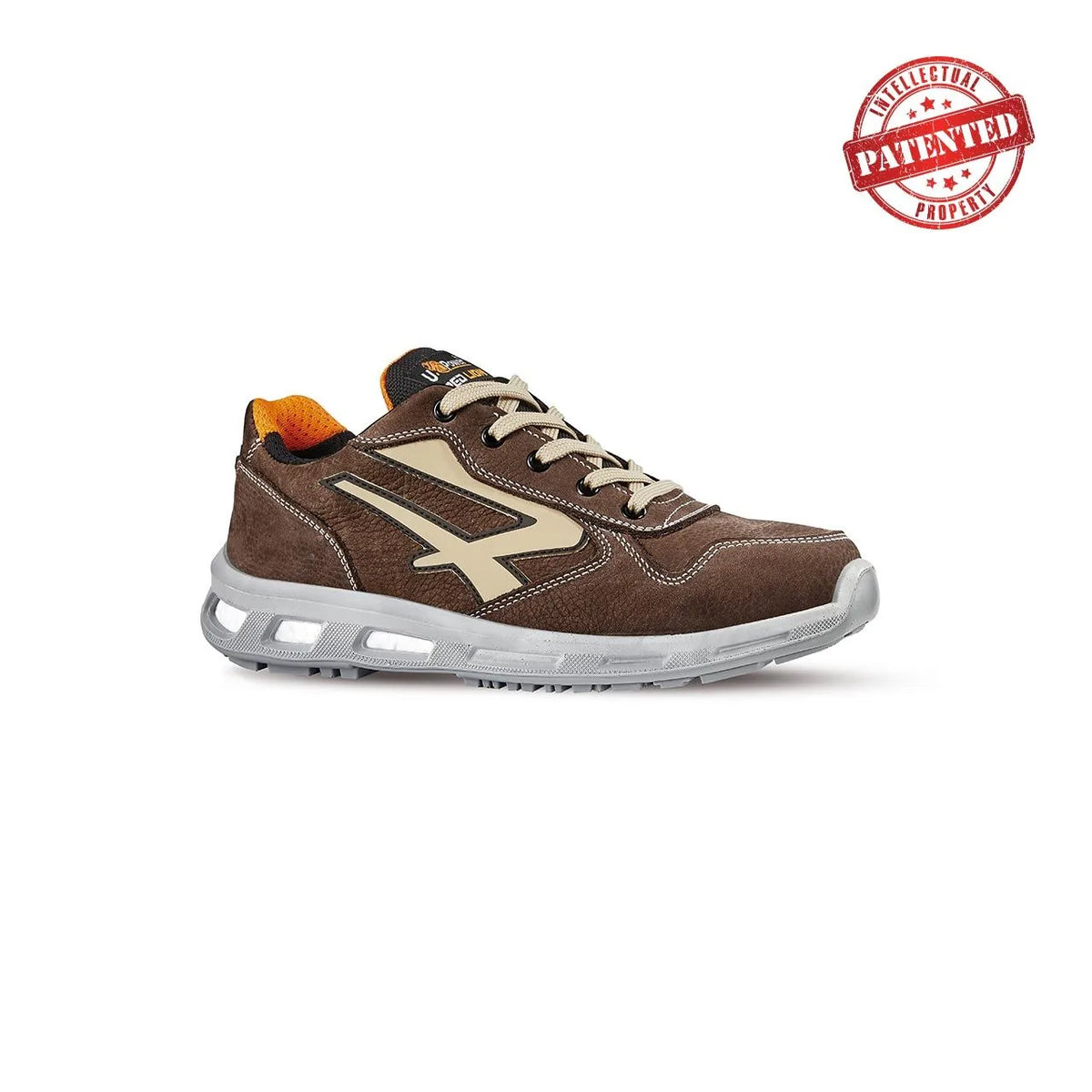 Scarpe antinfortunistiche basse U-Power SPYKE s ESD S3S CI FO SR Brown/Taupe