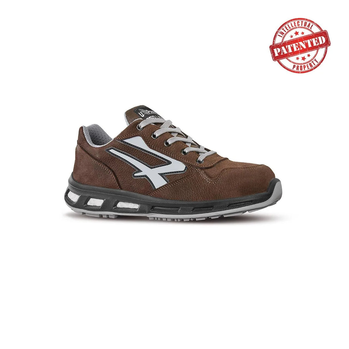 Scarpe antinfortunistiche basse U-Power TIKI s ESD S3S CI FO SR Brown/Grey