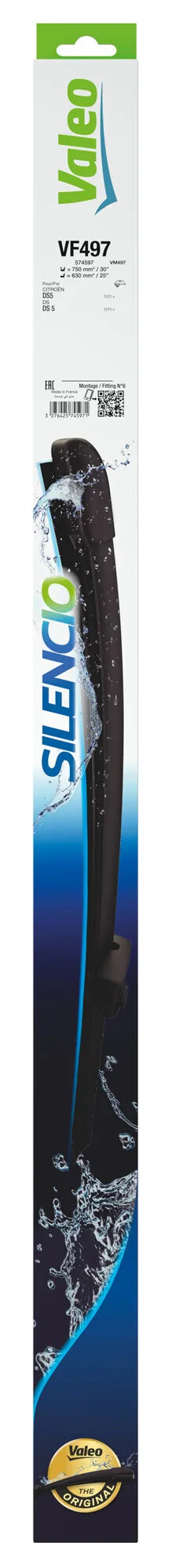 La confezione di Silencio Flat Blades, spazzole tergicristallo - VF497 - 750
