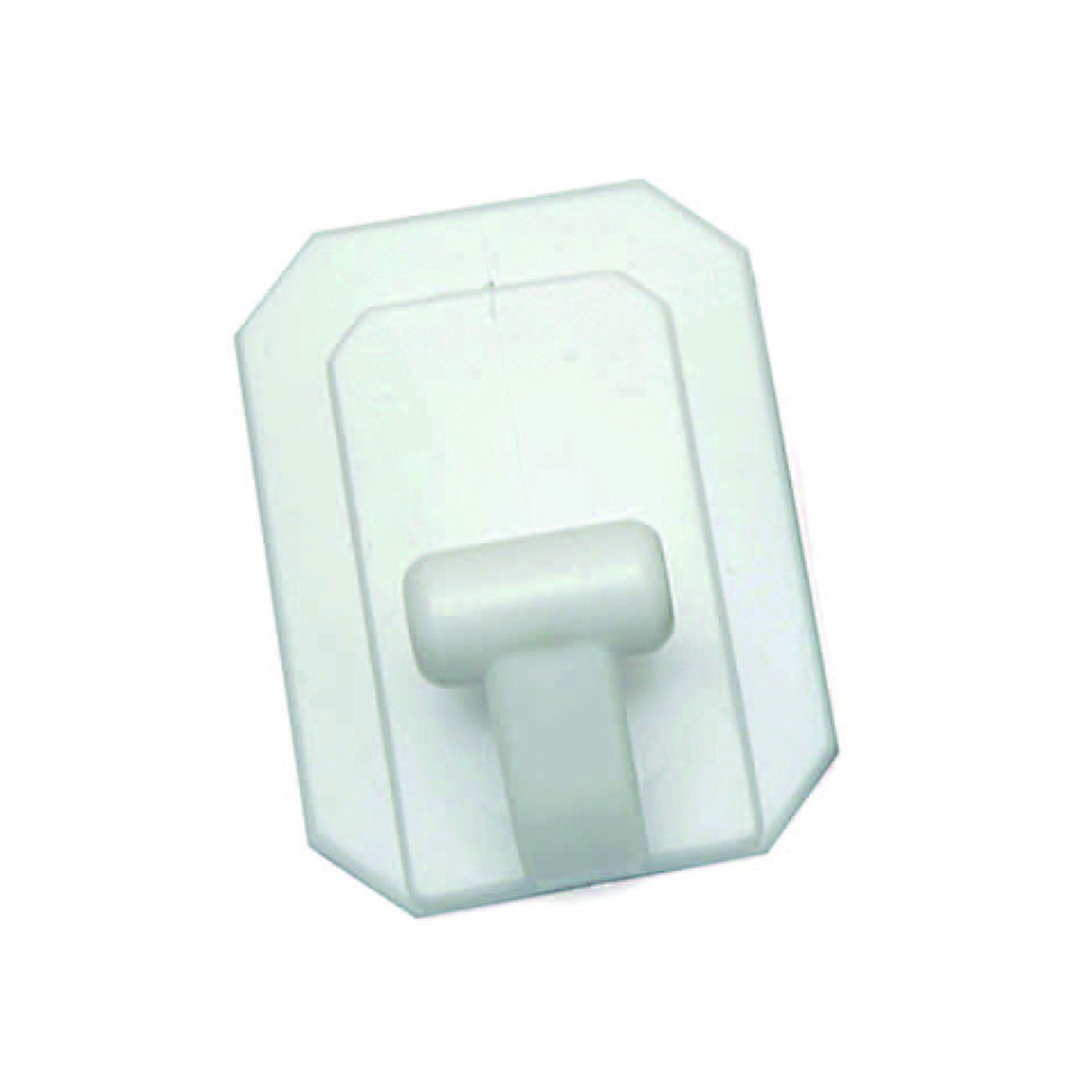 Ganci giganti adesivi in plastica bianchi - mm.58x78h. - 25 pz