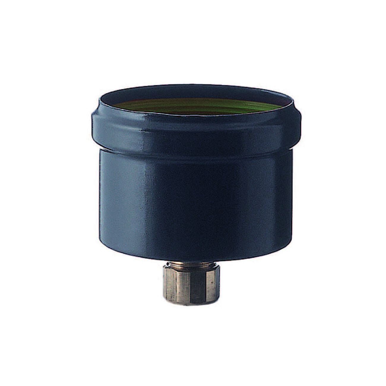 Scarico condensa per stufe a pellet nero opaco con manicotto ottone