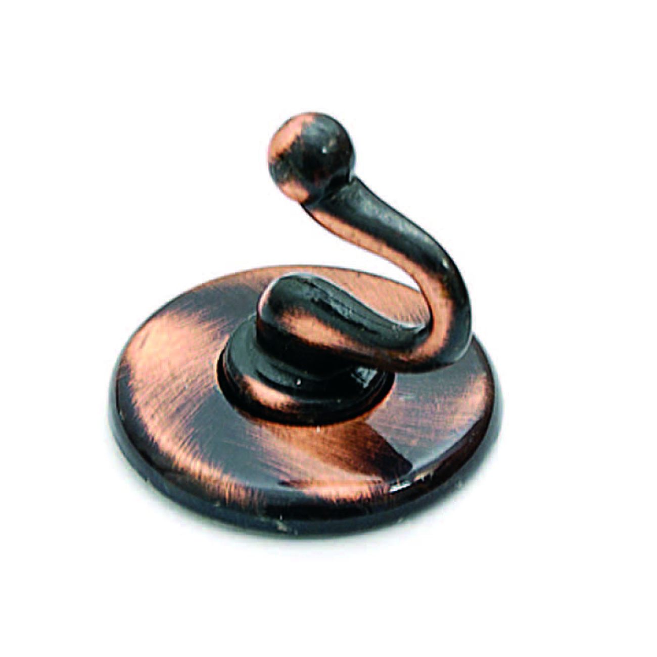 Ganci adesivi smeraldo rame spazzolato - Ø mm.36 - 20 pz