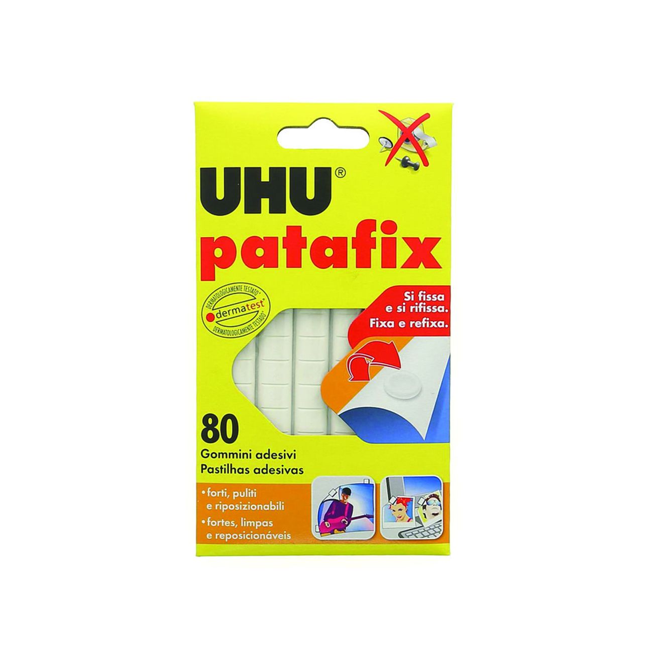 Patafix gommini adesivi UHU - 12 bl