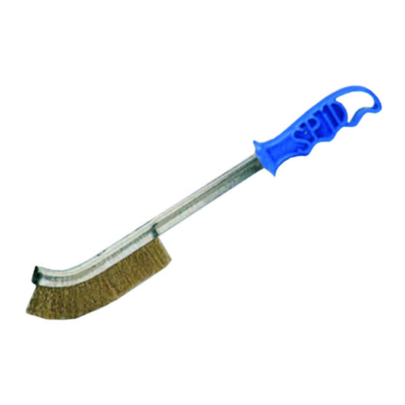 Spazzole spid manico lungo in acciaio ottonato SIT - 24 pz