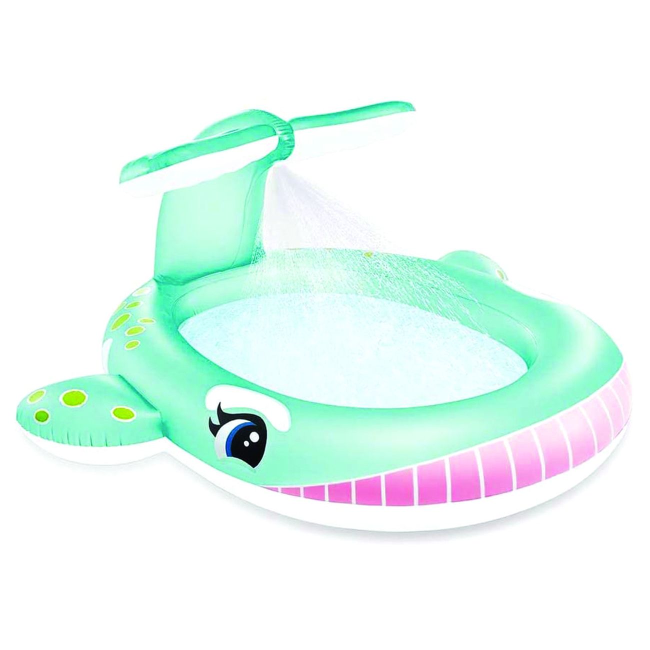 Piscina Gonfiabile "Balena" con Spruzzo - cm 201x196x91h - (Art. 57440NP)