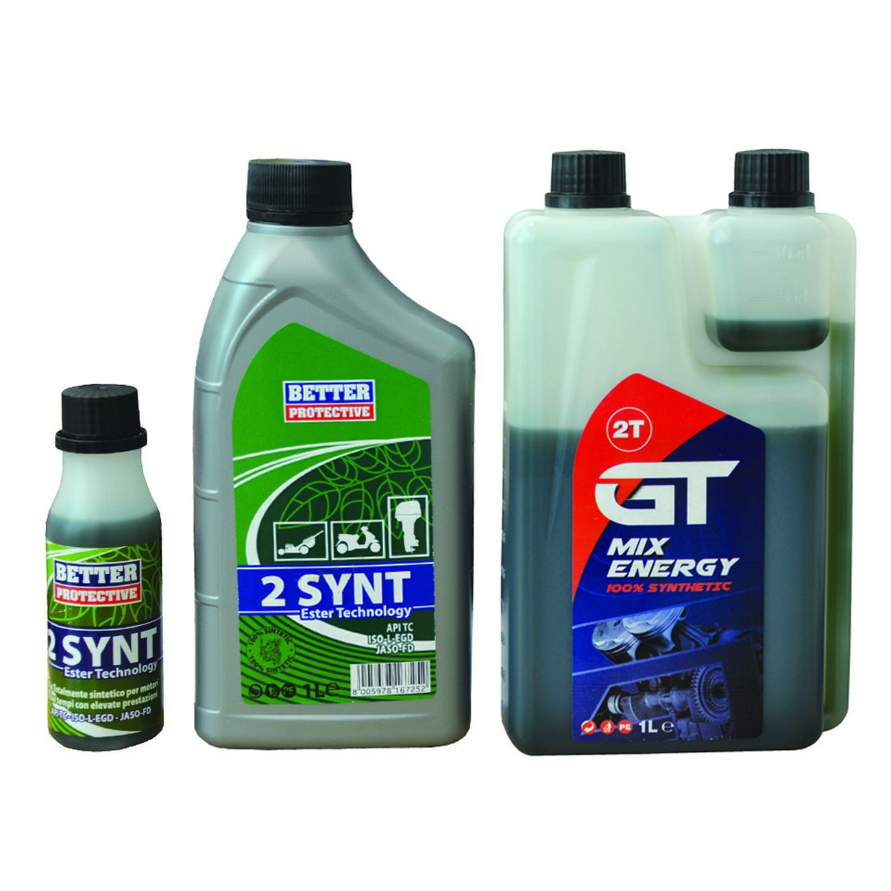 Olio sintetico better 2 tempi per miscela motori lt.1 - lt.1 - 20 pz