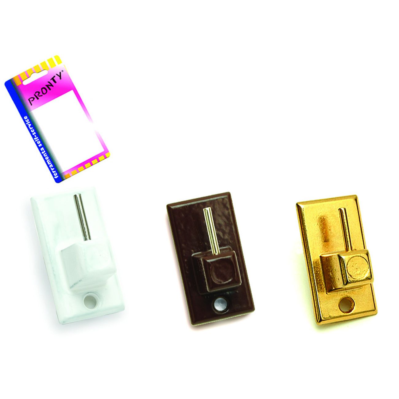 Gancio Per Bris Bris Metallo In Blister - verniciato oro, mm.32x18, in bl.2 pz. - 12 bl