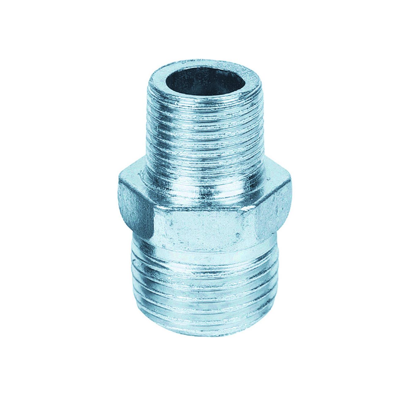 Niples ridotto esagonale maschio in ghisa zincata