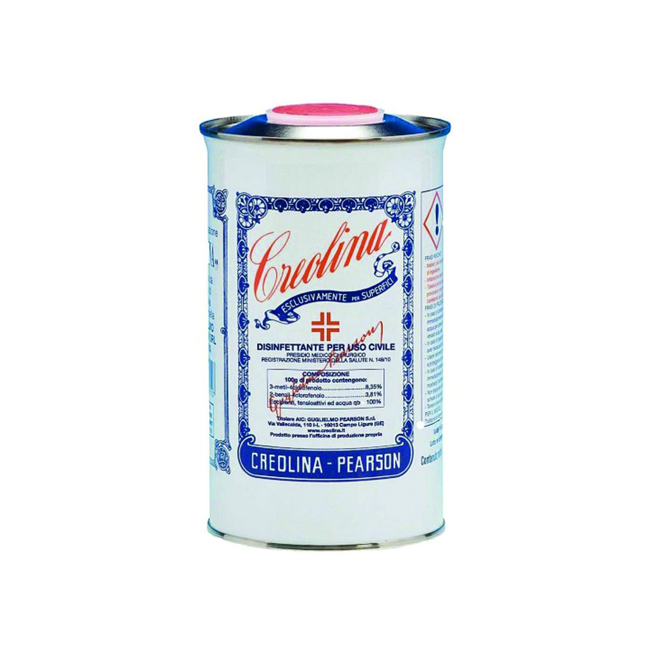 Pearson eolina disinfettante pmc lt.1 - lt.1 in lattina - 12 pz