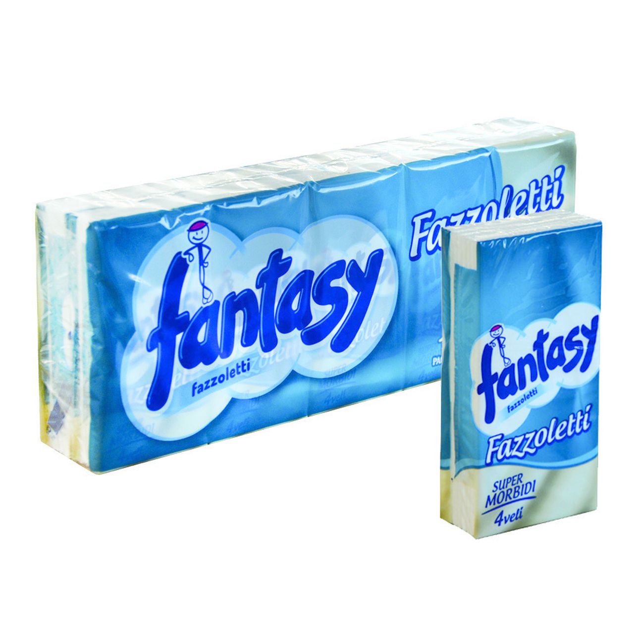 Fantasy fazzoletti super morbidi 4 veli - formato cm.21x21 - 24 pz