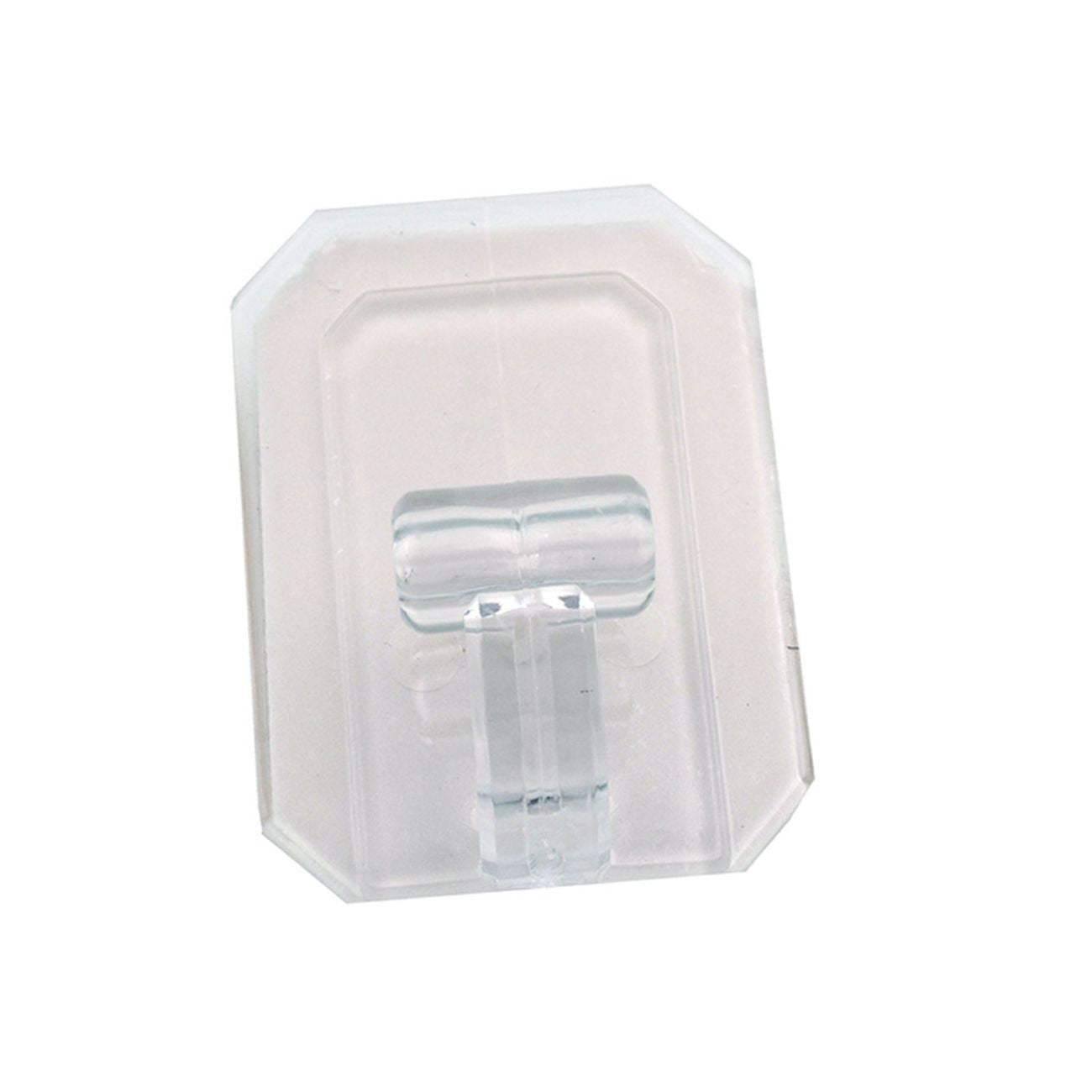 Ganci giganti adesivi in plastica trasparenti - mm.58x78h. - 25 pz