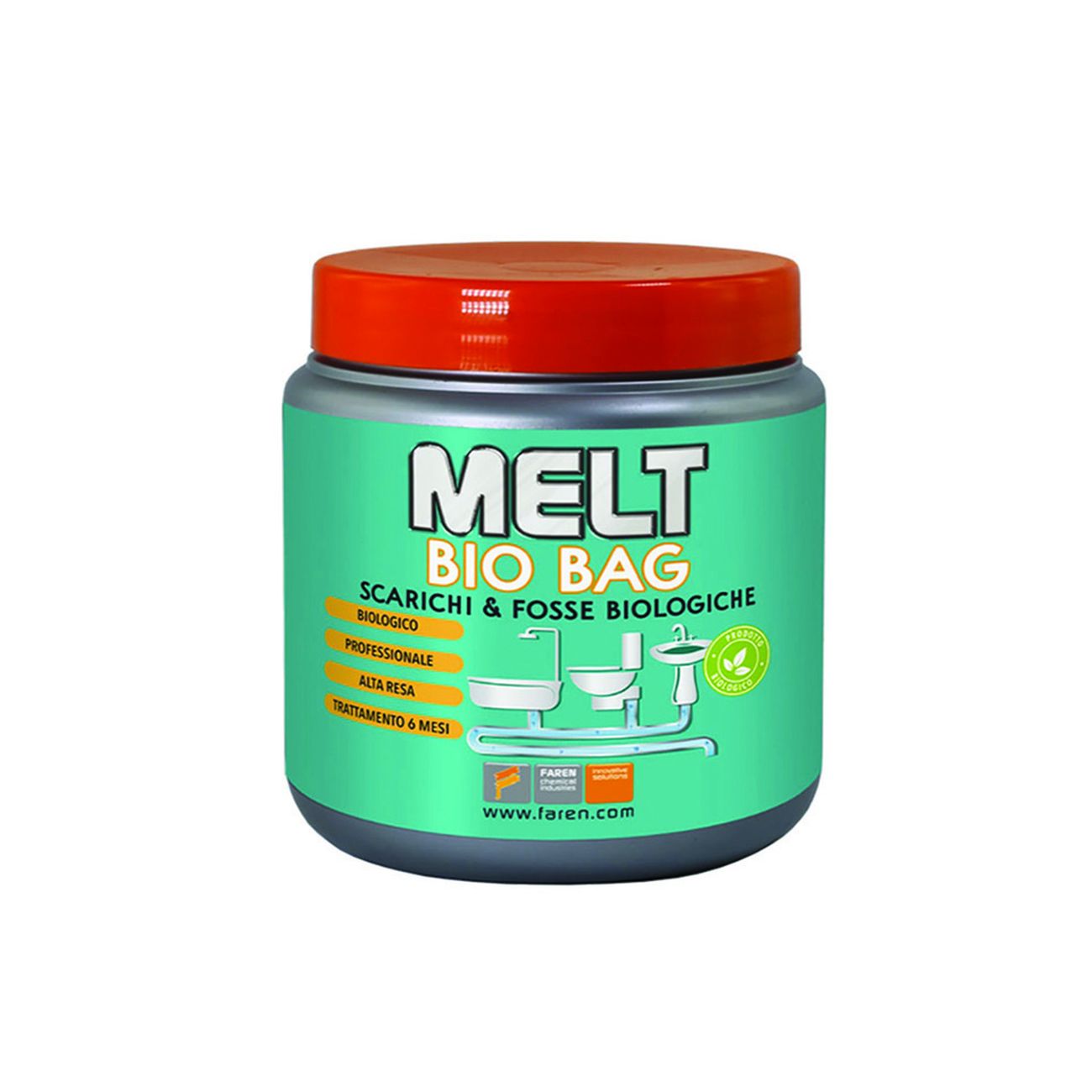 Melt bio bag per scarichi e fosse biologiche - gr.300 (6 bustine da gr.50) - 12 pz