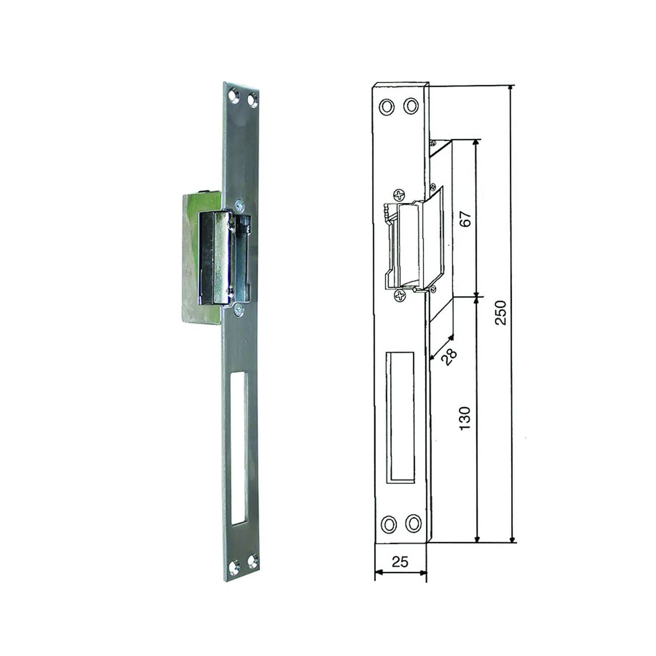 Incontri elettrici socco reversibile 9520 - frontale lungo