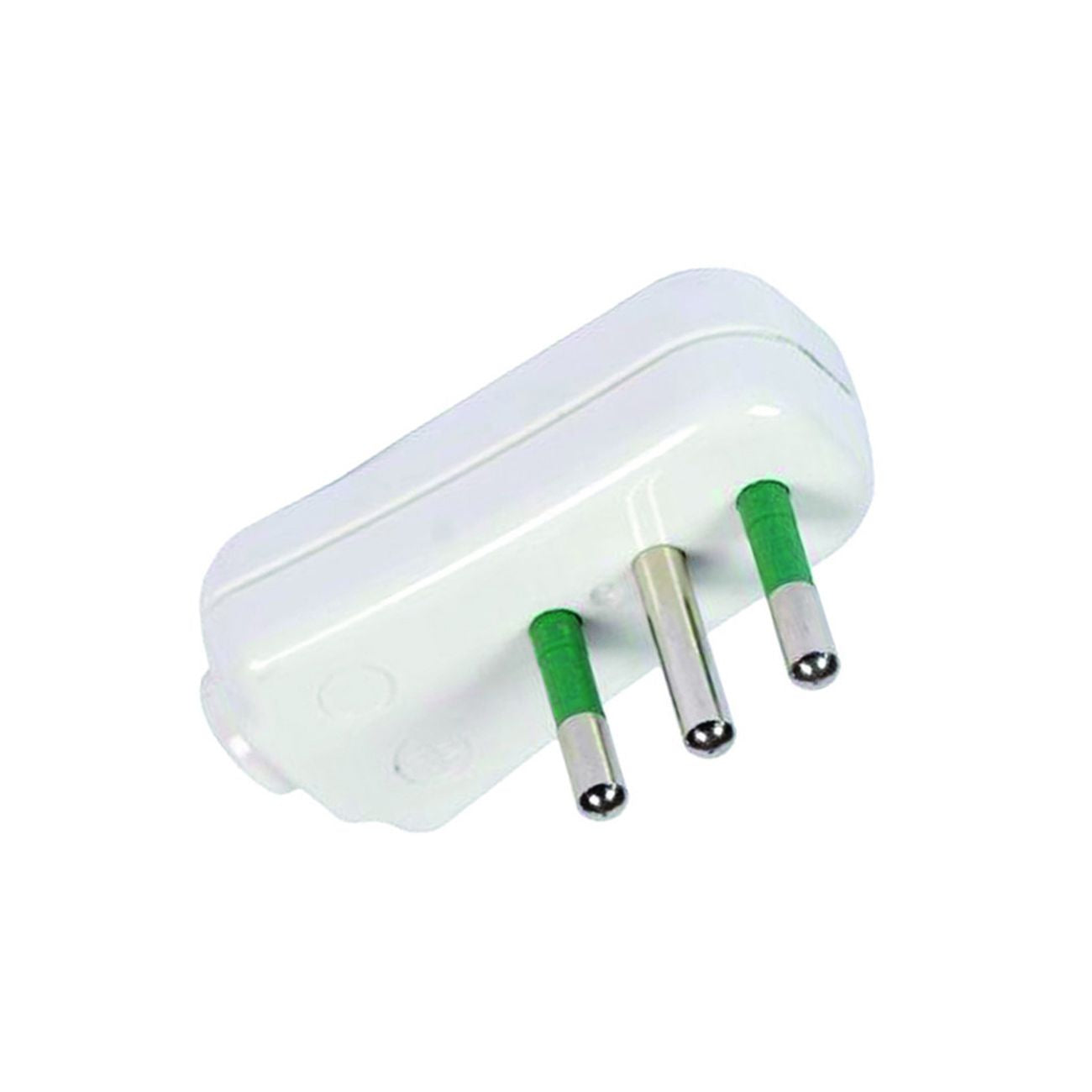 Spina piatta 2 poli + terra bianca linea garanti