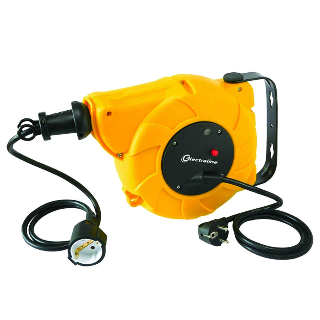 Avvolgicavo Elettrico Automatico Fissaggio A Parete - prolunga mt.8 + cavo mt.2 H05VV-F sezione 3G1,5