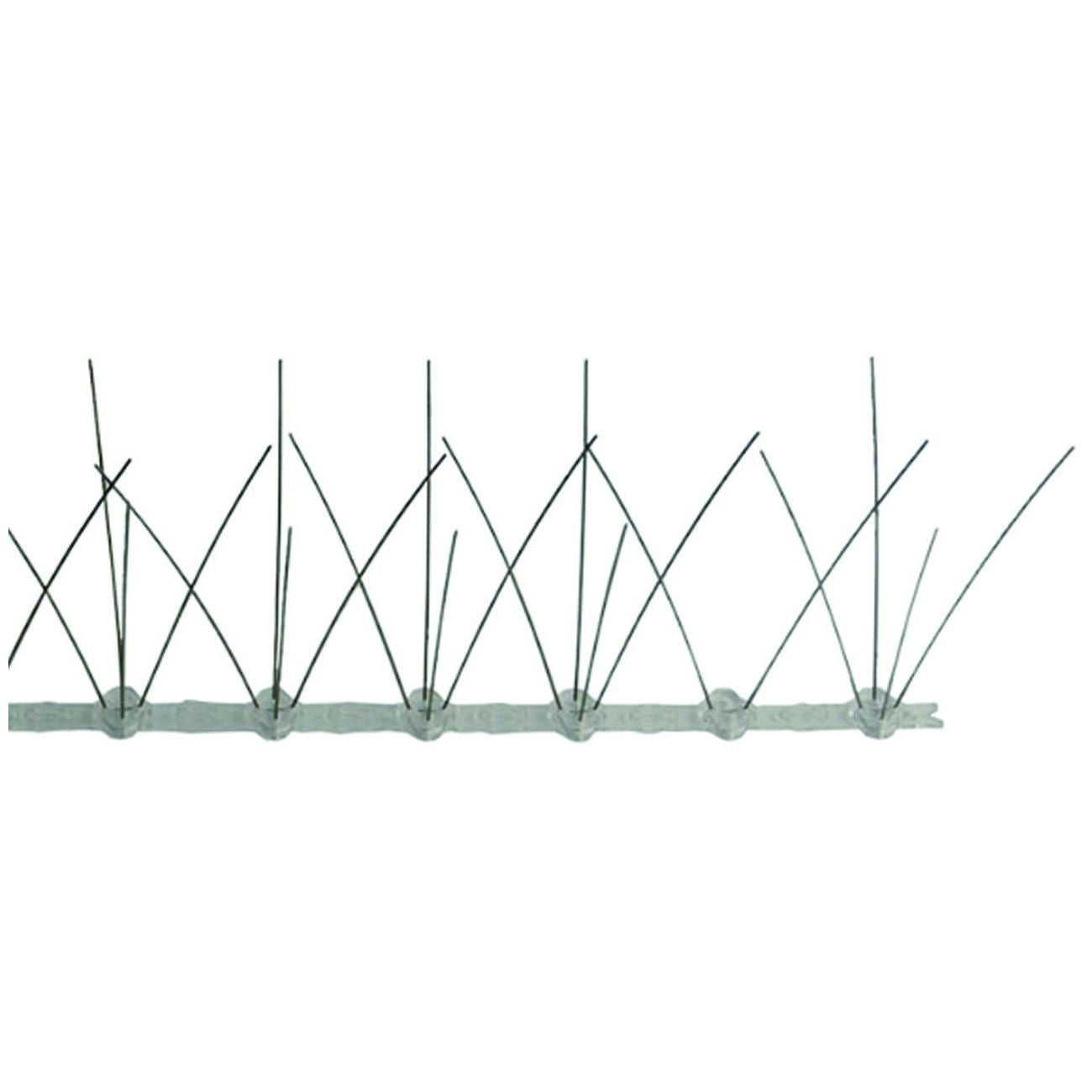 Dissuasore Volatili Per Muretto Base In Plastica E Spilli Inox - cm.50x12h. - 60 pz