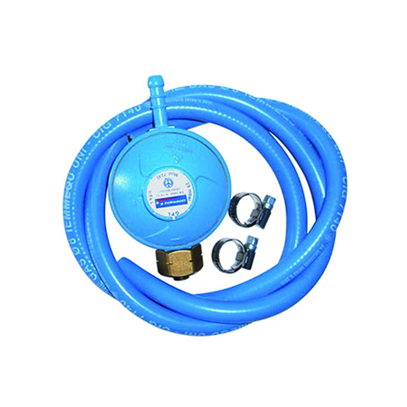 Kit Regolatore Con Tubo E Fascette Per Barbecue A Gas