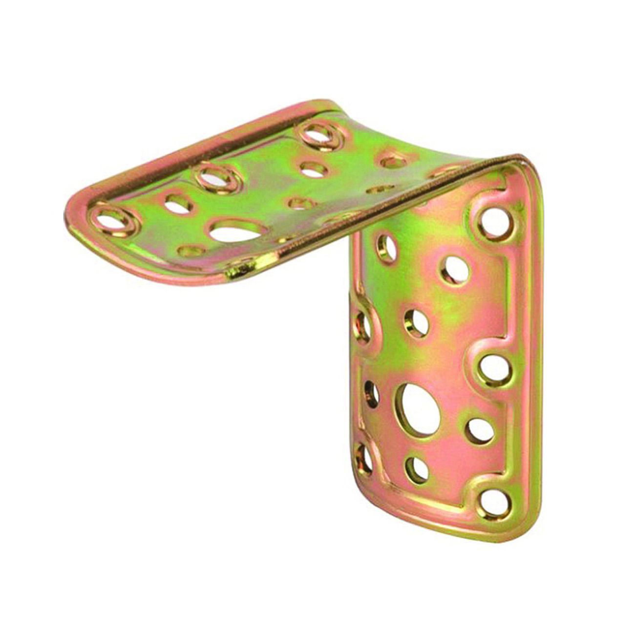 Piastra Di Giunzione A 90° Per Palo Tondo Ø Mm.80 Art.904 - mm.80x80x50 - spessore mm.2,2 - 5 pz