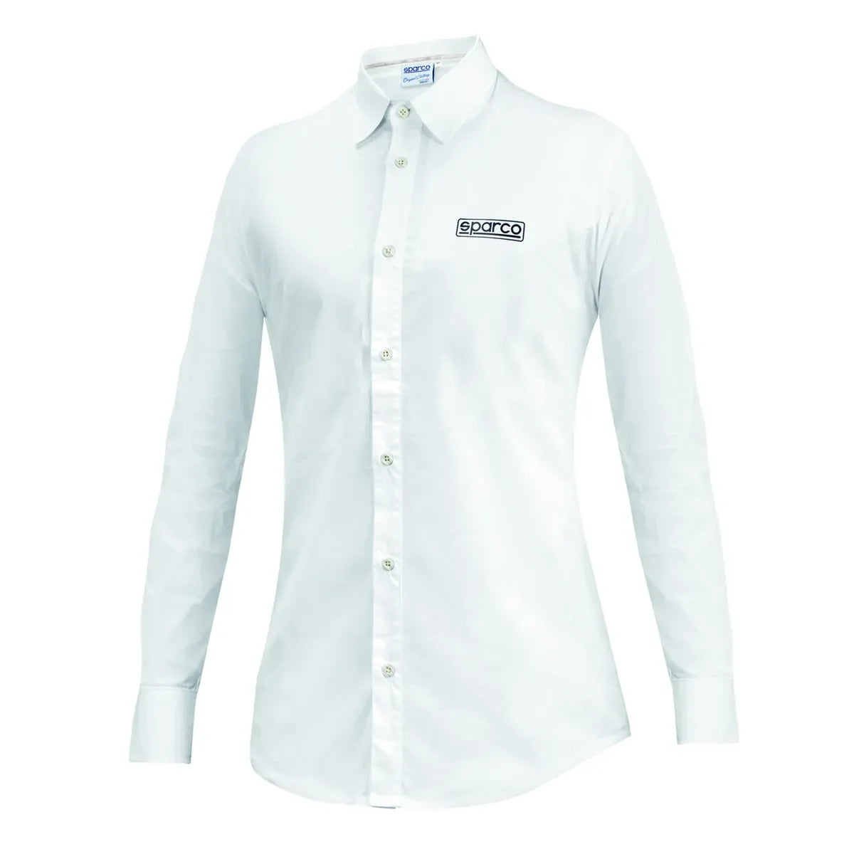 Camicia donna Sparco Lady MY2024 bianca in cotone