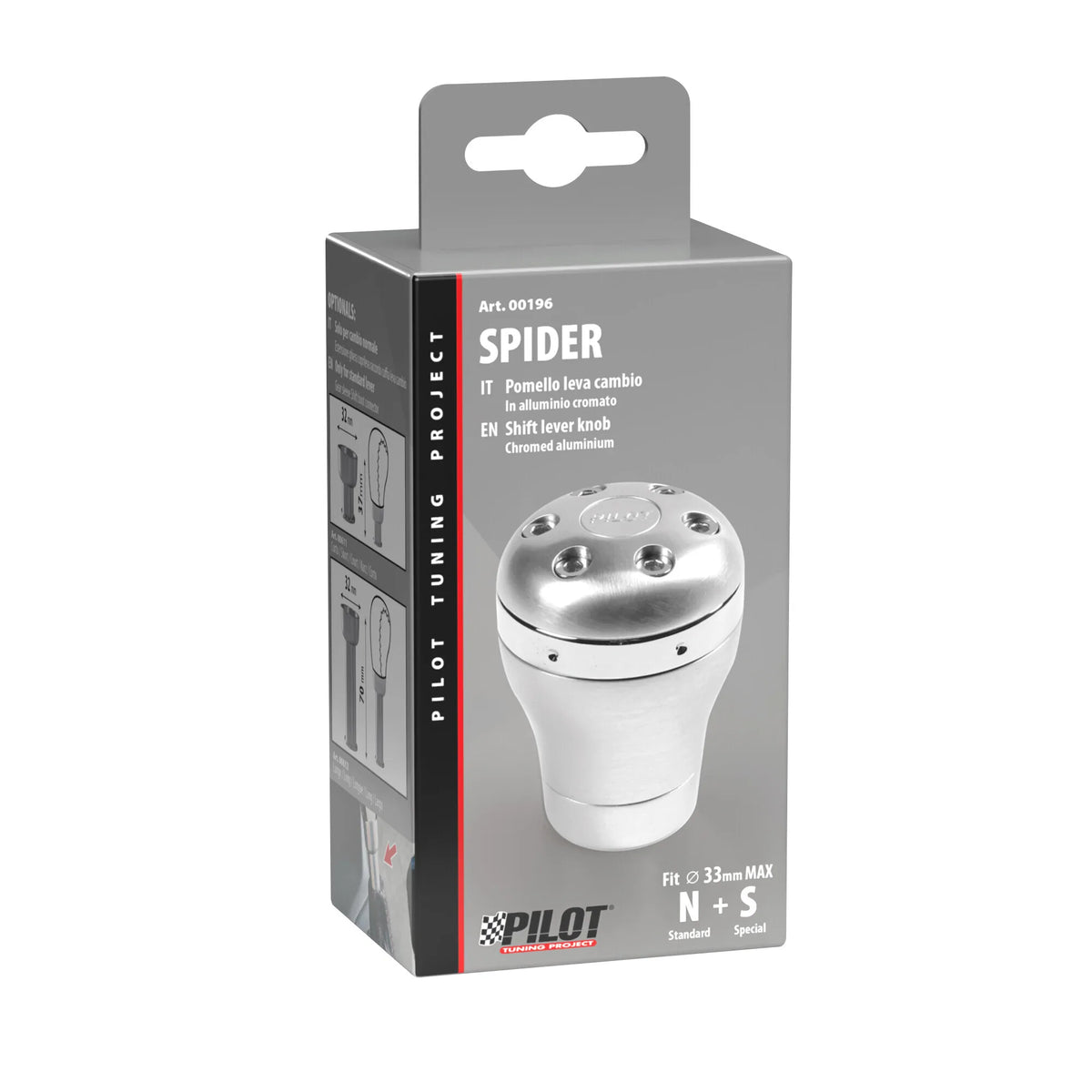 La confezione di Spider - Pomello leva cambio