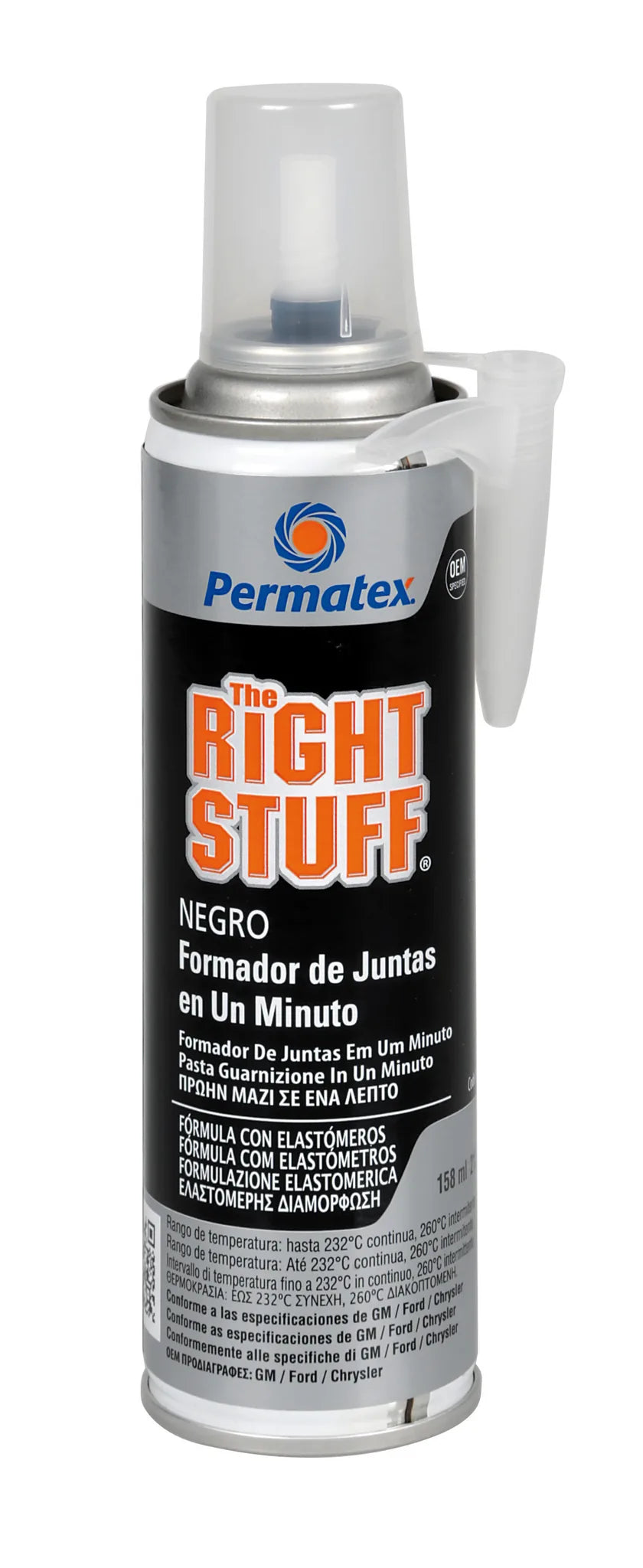 The Right Stuff, guarnizione istantanea di nuova — formulazione a base di silicone ossimico modificato (esente da acidi)