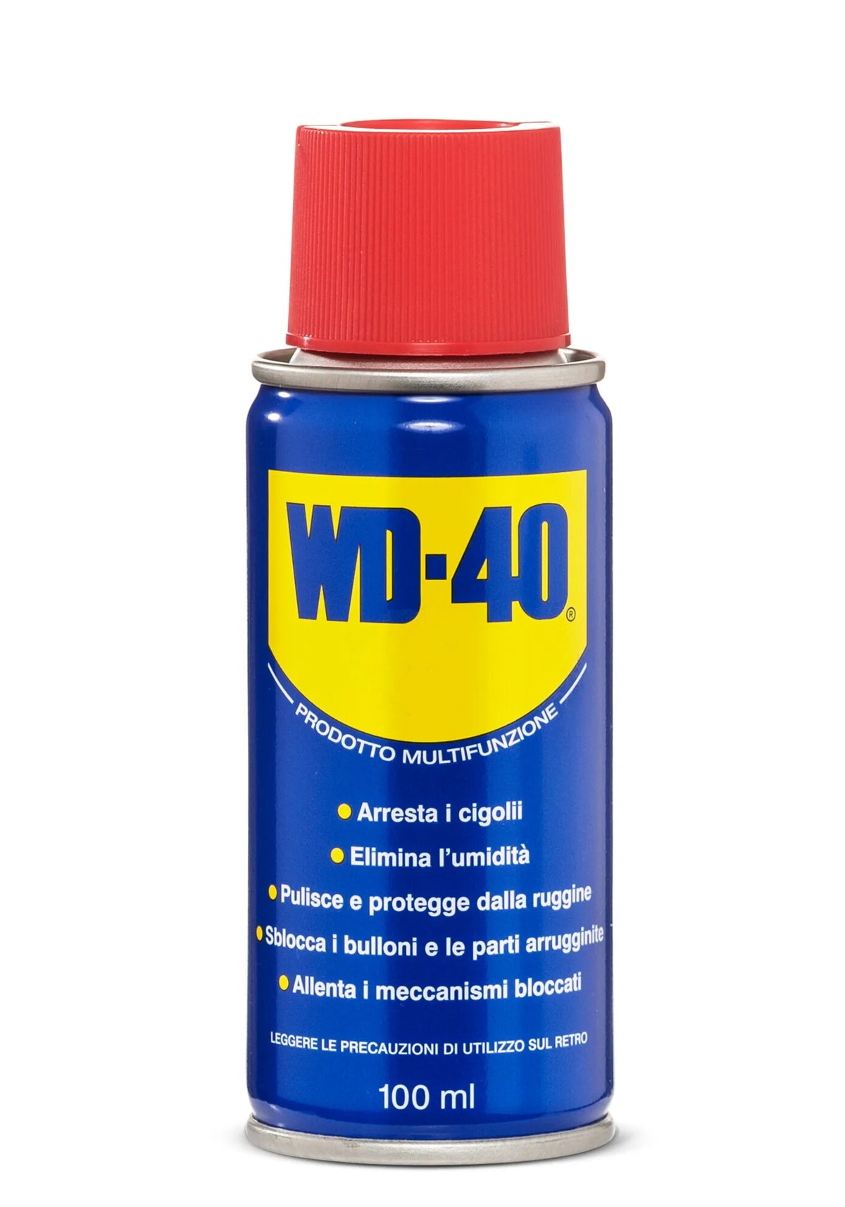 WD40 SBLOCCANTE SPRAY 100ML. -39509 su fondo bianco