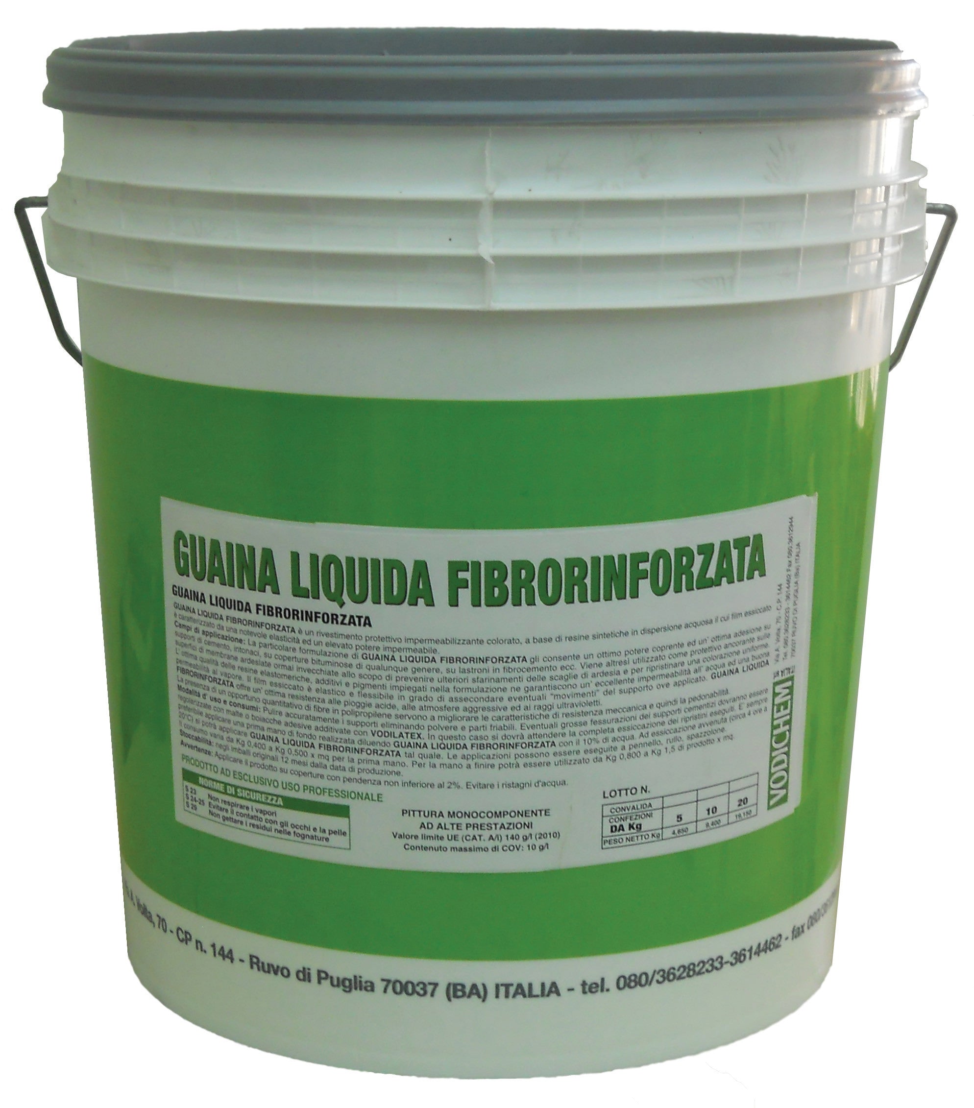 Guaina liquida fibrorinforzata grigia kg. 5