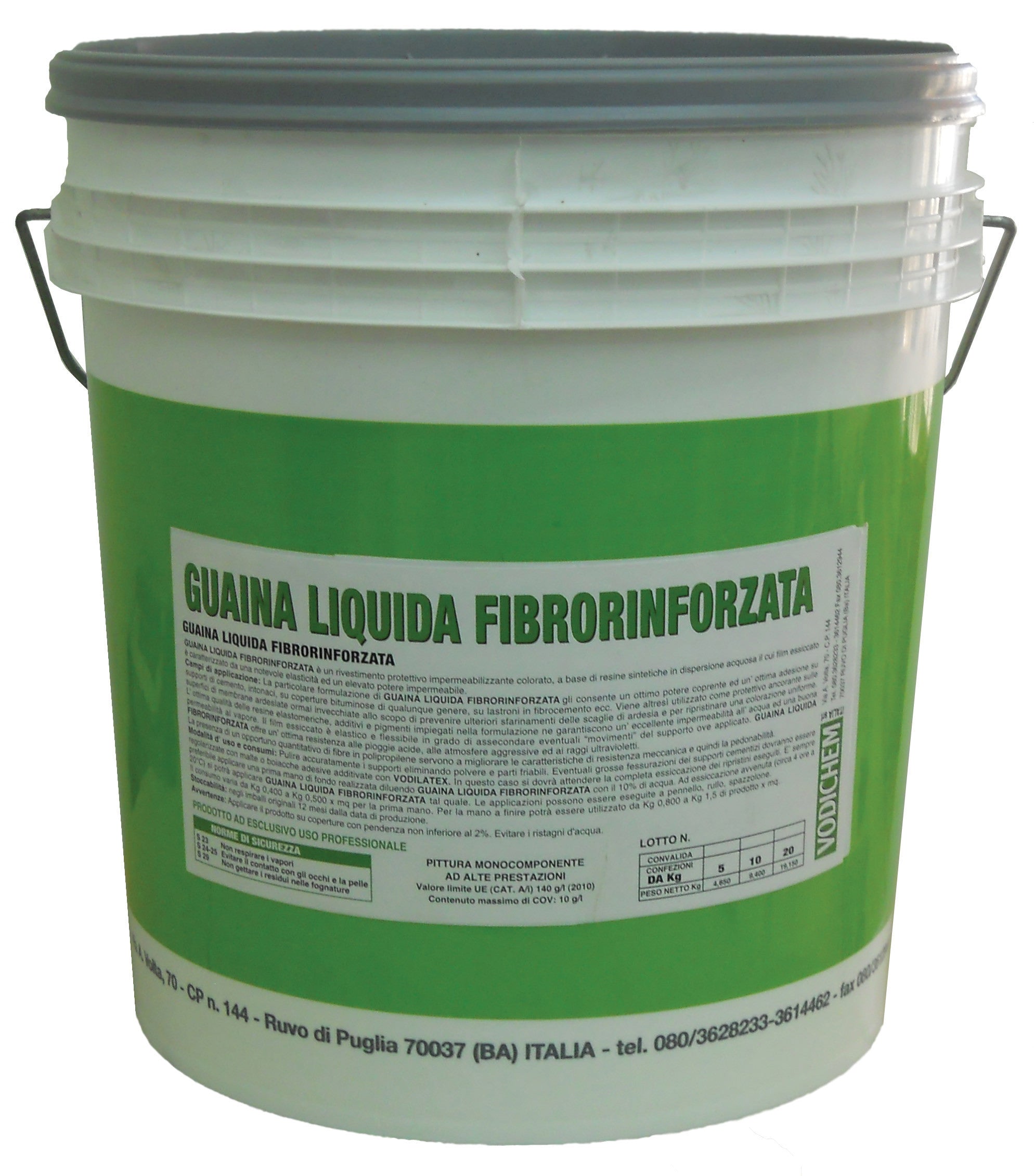 Guaina liquida fibrorinforzata grigia kg.20