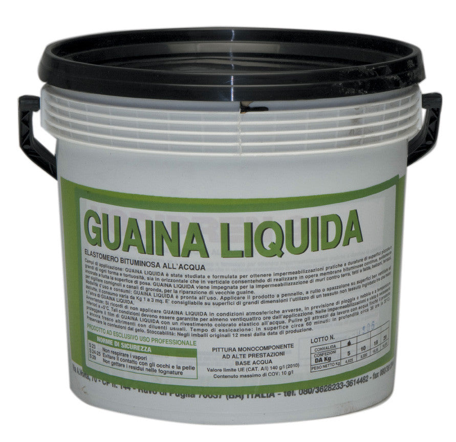 Guaina liquida bituminosa nera kg. 5