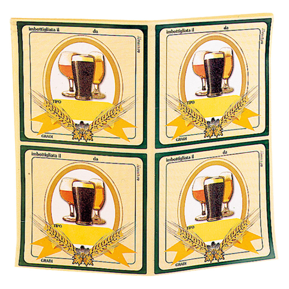 Etichette adesive per birra cm 8 x 10 FERRARI GROUP