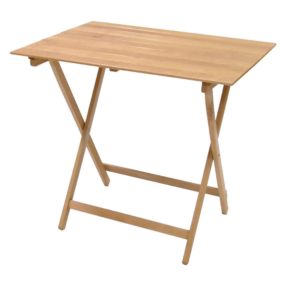 Tavolo legno pieghevole "Pic nic" - cm60x100xh75 cm - col.naturale