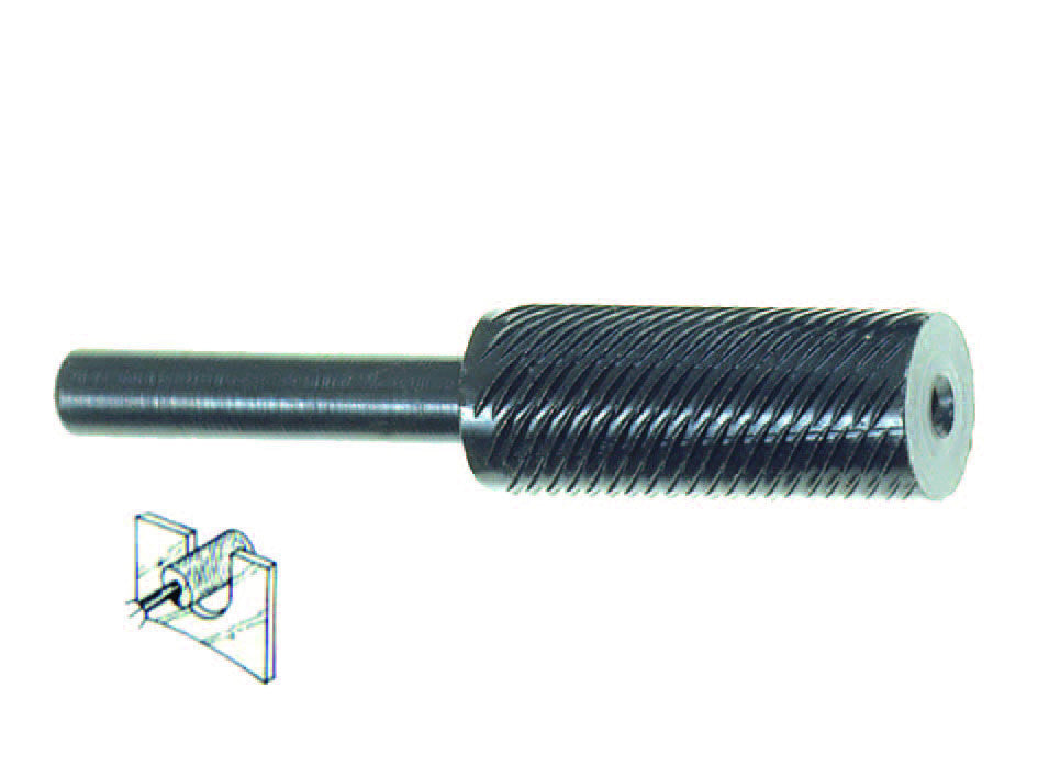 Fresa-lima cilindrica per ferro - codolo mm.6 per trapano pg 420.00