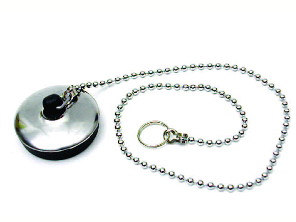 Tappo con catena a perline e anello